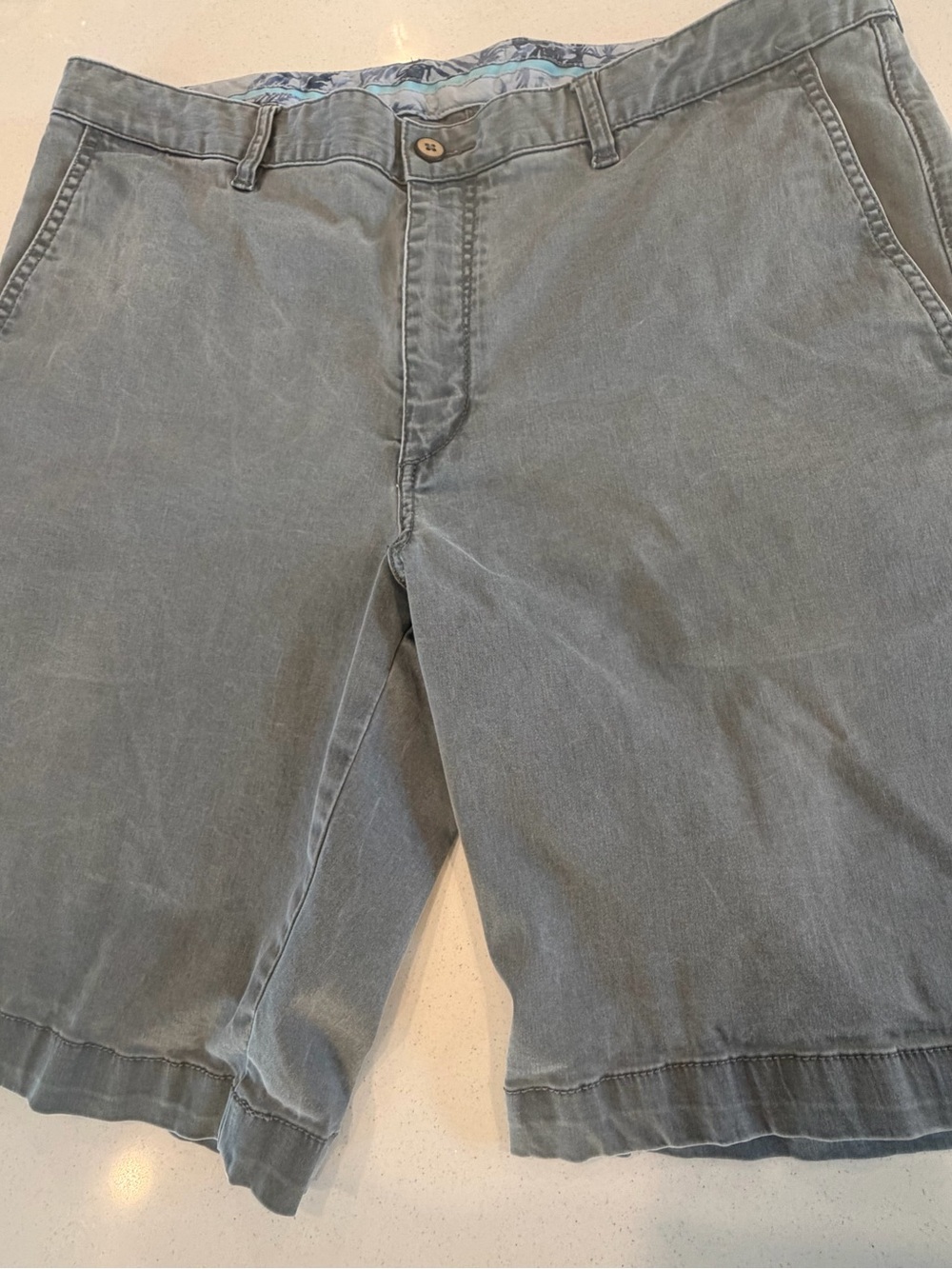 Tommy Bahama Faded Slate Flat Front Men's Shorts